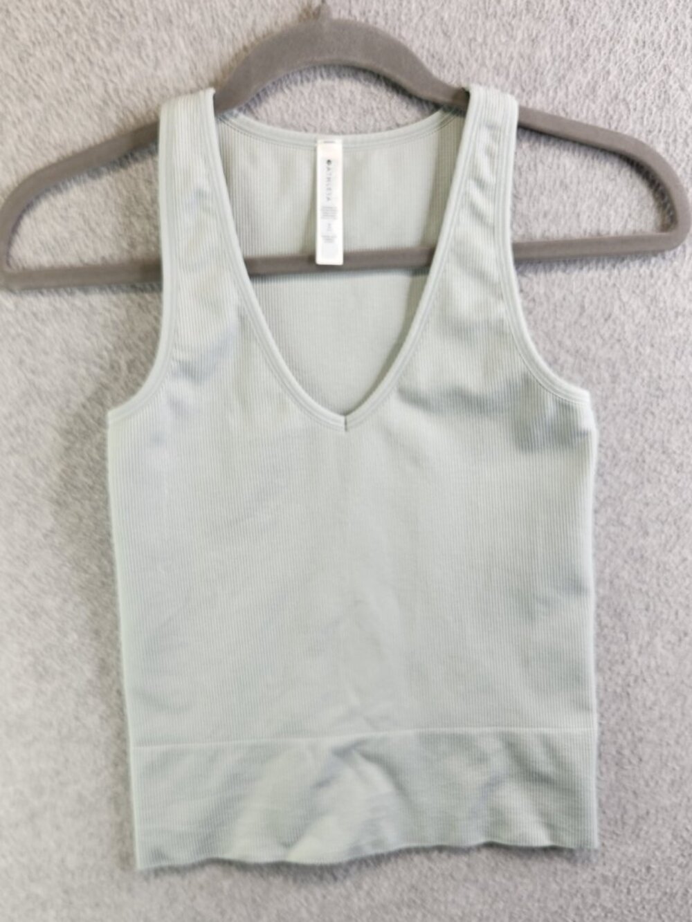 Athleta Top Womens XS Aurora Tank Camisole Ribbed Seamless Basic Set Of 2 - Picture 7 of 12